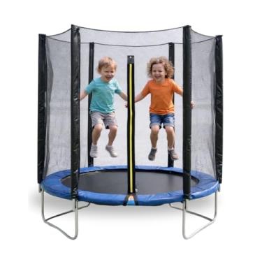 Imagem de CAMA ELASTICA CIRCUALR INFANTIL 180CM AZUL AÇO GALVANIZADO