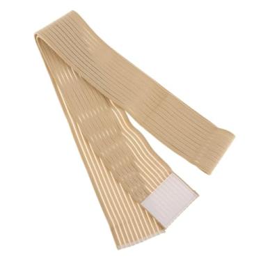 Imagem de kowaku Banda de compressão de mama sutiã esportivo cinta à prova de choque acessórios esportivos banda estabilizador de mama cinto de peito para correr, Bege