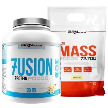Imagem de Kit Fusion Protein 2Kg + Size Mass 3Kg - Brnfoods - Brn Foods