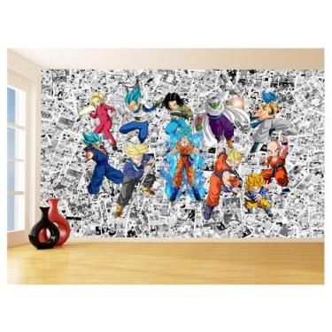 Imagem de Papel De Parede 3D Dragon Ball Goku Vegeta Anime 3,5M Dbz99 - Você Dec