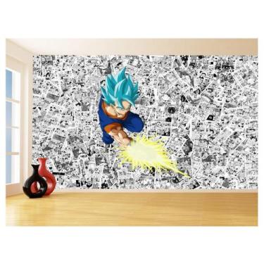Imagem de Papel De Parede Dragon Ball Goku Vegetto Anime 3,5M Dbz609 - Você Deco