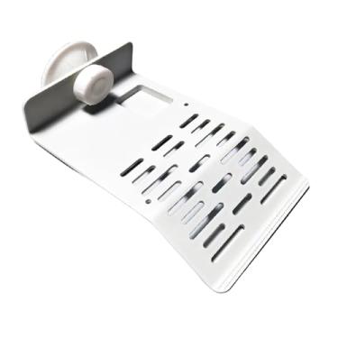 Imagem de Plataforma de mergulho de tartaruga, doca flutuante com ventosas, terraço de descanso de habitat de répteis para aquário de aquário, transparente e estável (branco, médio)