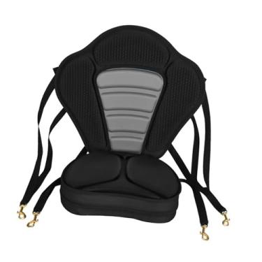 Imagem de Colaxi Assento de caiaque com apoio para as costas, fácil de instalar e, assento para prancha de stand-up paddle, assentos com encosto para canoa, com Bolsa