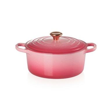 Imagem de Panela Redonda Signature 20 cm Rosa Berry Le Creuset