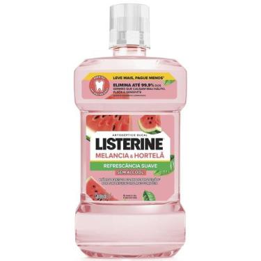 Imagem de Enxaguante Bucal Listerine Melancia & Hortelã Sem Álcool 1L
