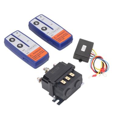 Imagem de Luqeeg Relé de Guincho Industrial, Longa Vida útil, à Prova D'água, Baixa Potência, 12v, 250a, relé de Guincho Com Controlador para Veículo Multifuncional