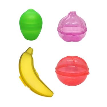 Imagem de KIT 4 Potes Portas Banana Limão Alho e Tomate Plasutil