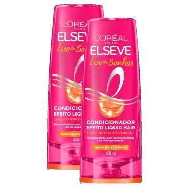 Imagem de 2 Condicionador L'oréal Paris Elseve Liso Dos Sonhos 400ml