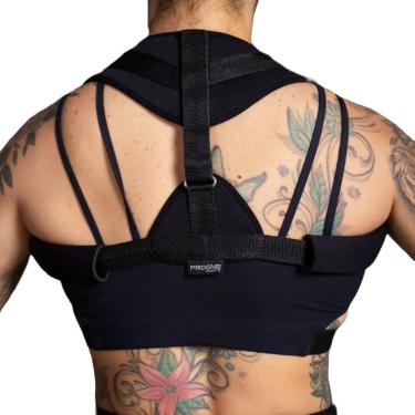Imagem de Corretor Colete Postural Coluna Cervical Alinhador Postura Neoprene 3mm Progne Sport-Unissex