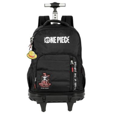 Imagem de Mochila Escolar ONE PIECE Costas e Rodas Luxo Original - Luxcel, preto