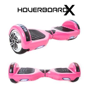 Imagem de Hoverboard Rosa Elétrico Led Bluetooth Scooter 2 Rodas Bolsa - Hoverbo