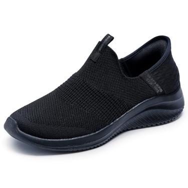 Imagem de Skechers Tênis feminino Ultra Flex 3.0 Cozy Streak, Preto, 10 Wide