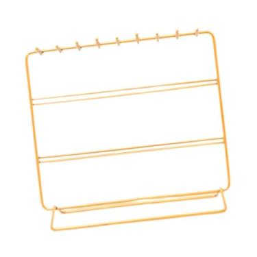 Imagem de APLVFFZH Suporte para Exibição de Joias, Organizador de Joias de 3 Níveis para Brincos, Porta-Colares para Pendurar Brincos, Cartões de Mesa, Feminino E para M