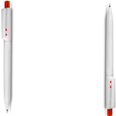 Imagem de Caneta Esferográfica Retrátil, Metal, Escrita Azul, Ponta Média 1.0mm, Corpo Emborrachado com Ponta Touch, Estilo Moderno, Ambidestro (Kit 2 Laranja)