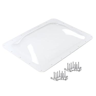 Imagem de XMK Capa de claraboia de trailer para abertura de claraboia de trailer de 35,5 x 55,88 cm, 45,72 cm x 66,02 cm OD RV Skylight Domo Externo Camper Skylight Kit de Substituição para Teto Solar RV Trailer Motorhome Claraboia (Transparente)