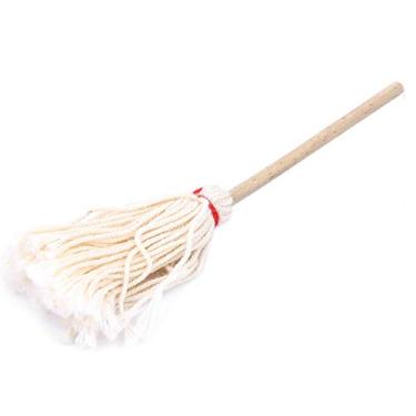 Imagem de Cryfokt Conjunto de Balde de Esfregão para Limpeza de Casa de Boneca Em Miniatura Brinquedo para Decoração de Móveis de Casa de Bonecas 1:12 de Madeira