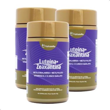 Imagem de Luteína + Zeaxantina com Vitaminas e Zinco Quelato (3 und. 180 cápsulas)