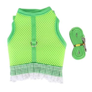 Imagem de Arnês de coelho de malha leve e respirável com design de colete macio ajustável para coelhos, furões, porquinhos-da-índia e pequenos animais de estimação, caminhadas ao ar livre, P