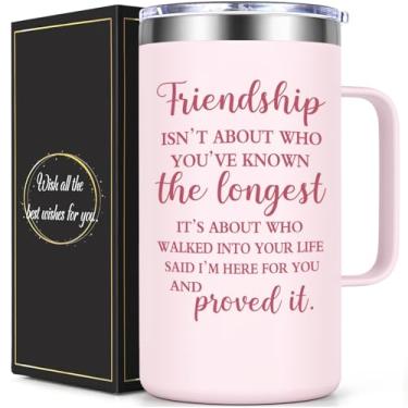 Imagem de Lifecapido Presentes de amizade para mulheres, presentes de melhor amiga para mulheres, caneca de café com isolamento de 590 ml, presente de aniversário e dia dos namorados para irmã melhor amiga
