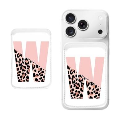 Imagem de Suporte magnético para iPhone, carteira fina de couro PU, capa para cartão, capa traseira para cartão, acessório de telefone fofo