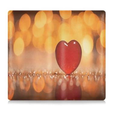 Imagem de CEBUGI Porta-luvas e porta-luvas de dia dos namorados com corações para registro de carro e seguro para organizador de documentos, 12,5 cm x 24 cm