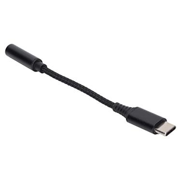 Imagem de EBTOOLS Adaptador de Entrada de Fone de Ouvido USB C para 3,5 Mm, Cabo Dongle de áudio Auxiliar Trançado de Nylon Com Som HIFI Sem Perdas, Design de Pescoço Reforçado, Ampla Gama de Usos (BLACK)