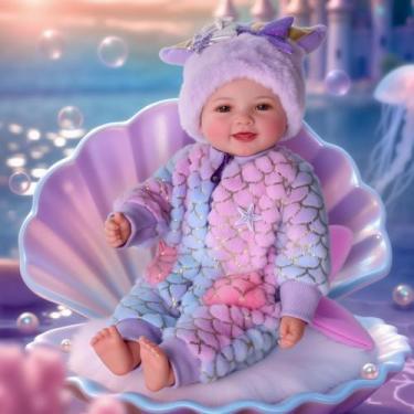 Imagem de Boneca BABESIDE Mermaid 43 cm de corpo macio com acessórios