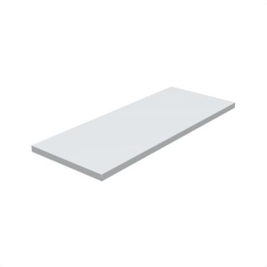 Imagem de Prateleira Branca 50x15 Com Suporte Invisível Mdf Branco Cozinha Quarto Banheiro Sala