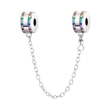 Imagem de Pulseira Feminina De Prata 925 Com Contas De Café E Corrente De Segura