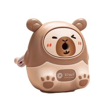 Imagem de Apontador de lápis manual de desenho animado fofo – Artigos de papelaria perfeitos para escola, escritório e desenho artístico (9,3 x 8,5 cm) Presente perfeito de aniversário e feriado para estudantes