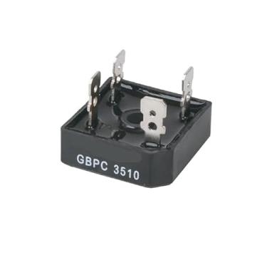 Imagem de Retificador de ponte monofásica, GBPC3510 28 x 28 mm inversor solar soldagem invertida use 10 peças