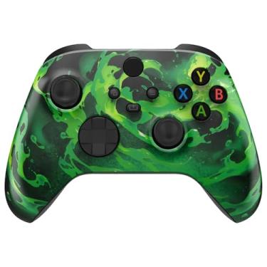 Imagem de eXtremeRate Capa personalizada para controle Xbox Series X & S - revitalize seu controle - acessórios de substituição Corrosion Magic Capa frontal para controle Xbox Core [controle não incluído]