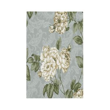 Imagem de Nadoabtm Placa de cobertura para interruptor de luz vintage floral bege rosa 1 gangue decorativa capa de tomada elétrica sem dispositivo placa de parede em branco para decoração de cabine de cozinha