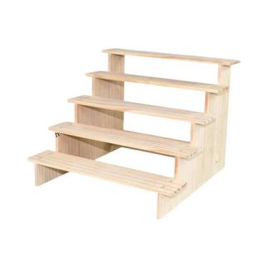 Imagem de Suporte Expositor De Joias De Madeira Multicamadas Para Doces E Cupcak