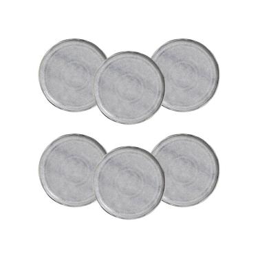 Imagem de Conjunto De Pratos Para Pão Bio Dust 06 Peças Porto Brasil Preto