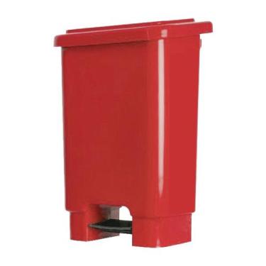 Imagem de Lixeira Plastica 100L Com Pedal Vermelha - Lar Plastico