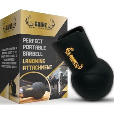 Imagem de Acessório de barra Gainz Landmine Row - barra T/barra V, rotação giratória de 360°, serve para barra de ginástica padrão de 5 cm