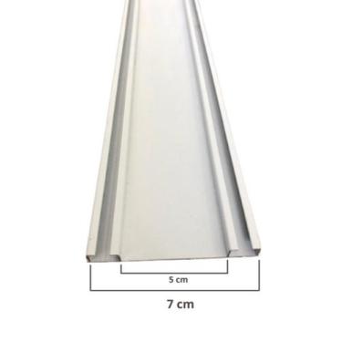Imagem de Trilho Suíço Duplo Alongado Max para Cortina 1,40m Teto/cortineiro - A