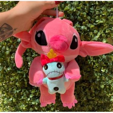 Imagem de Pelúcia Stitch E Angel Com Boneca Xepa 25cm Com Ventosa - NAVI, Angel