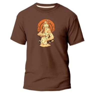 Imagem de Camiseta Básica Algodão Premium Estampa Digital Tatuando DTF - Pavesi,