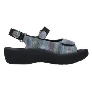 Imagem de Wolky Sandálias Rasteiras Femininas, Multicolorido, 9