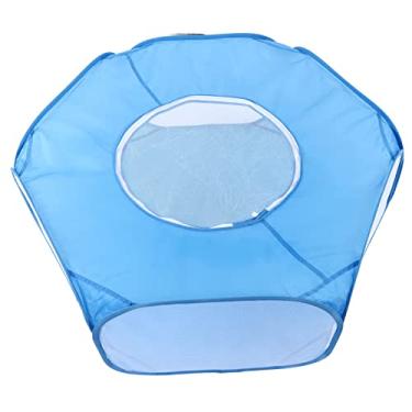 Imagem de Tenda de animais de estimação abre automaticamente o playpen de pequeno animal portátil leve e leve para camping externo de pano de pano de poliéster 84x38cm