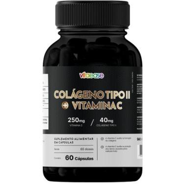 Imagem de Colágeno Tipo II Vitamina C 250mg  Suplemento para Articulações  Vitae