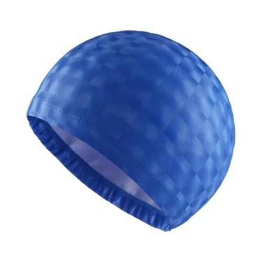 Imagem de Touca De Natação Em Tecido PU plus Size Para Homens E Mulheres Com Pro