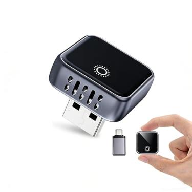 Imagem de Yomikoo Mini adaptador automotivo 2 em 1 sem fio CarPlay e Android para iPhone iOS 10+ e Android 11+, converte CarPlay com fio para carros com porta USB/Tipo-C
