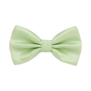 Imagem de Gravata Borboleta Masculina Clássica Em Tecido Liso Para Casamento E B