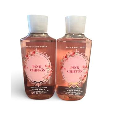 Imagem de Bath and Body Works Gel de banho de chiffon rosa 295 ml pacote com 2 (chiffon rosa)