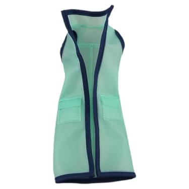 Imagem de Fiocias Capa de Chuva Longa com Capuz, Escala 1/12, Acessório de Vestuário para Figura Articulada, Roupa de Boneca (figura Não Incluída), Colete Verde