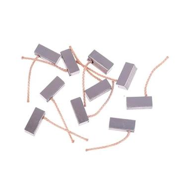 Imagem de 10 peças de escova de carbono eletrônica para ventilador de aquecedor de automóvel, ferramentas de substituição de soprador de ar 8 * 9 * 20 mm escova de carbono de substituição