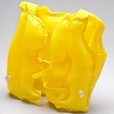 Imagem de Boia Tipo Colete Salva-Vidas Infantil Inflável Amarelo - Mor